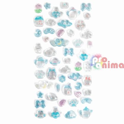 Стикери Candy Drops Сини, 51 бр.