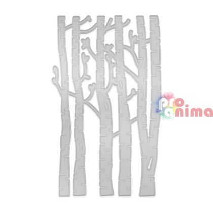 Шаблон за изрязване и релеф Брези