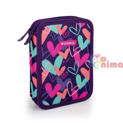 Твърд несесер за училище Gabol Kokoro, 2 ципа