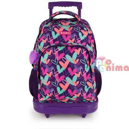 Ученическа раница със свалещи се колелца Gabol Kokoro