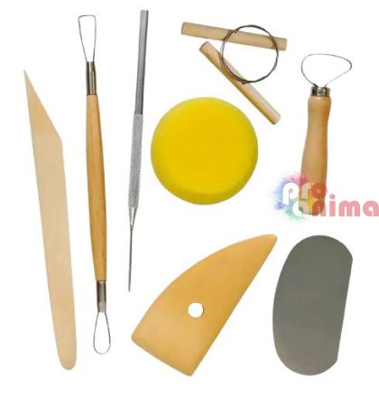 Комплект инструменти за грънчарство Phoenix, 8 бр.