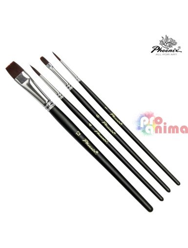 Комплект четки за рисуване с акрил и масло Phoenix Starter 2 4 бр.