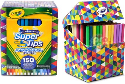 Флумастери Crayola Super Tips Измиващи се 150 цвята