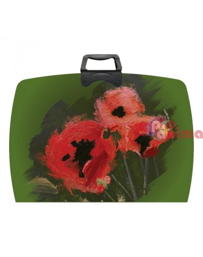 Чанта за рисунки с цип Spree Poppy | Макове 38 x 55 cm