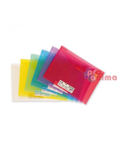 Папка с копче Spree 365 x 240 mm Прозрачни цветове