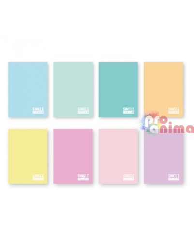 Tетрадка Spree Single Colour Pastel Широки редове A5 42 листа