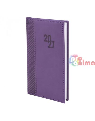 Бележник с дати 2027 Термо с кант 8 х 16 cm 64 л. Различни цветове
