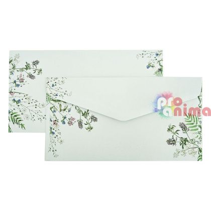 Плик DL 11 x 22 cm 120 g/m2 Детелина | Clover Flower 10 бр.
