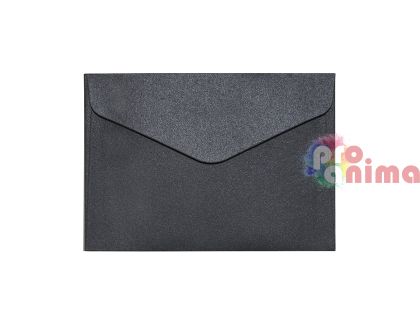 Плик C6 (11.4 x 16.2 cm) 150 g/m2 Перлен черен 10 бр.