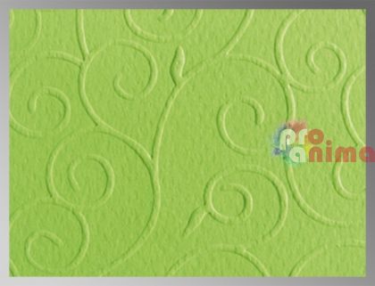 Картон преге Marpa Jansen 220 g 50 x 70 cm арабески св. Зелен