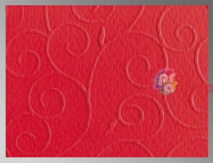 Картон преге Marpa Jansen 220 g 50 x 70 cm арабески червен