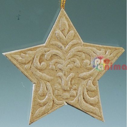 Papier-mache Efco звезда с релеф барок ф 8 cm