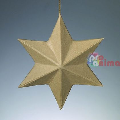 Papier-mache Efco звезда 6 лъча ф 13 cm