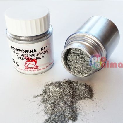 Сух пигмент Renesans Porporina, 8 g, сребро