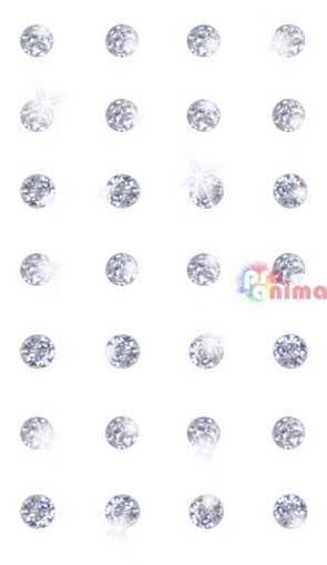 Камъчета (кристали) самозалепващи 8 mm 28 бр. сребристи