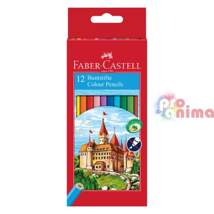 Цветни моливи Faber-Castell Замък 12 цвята