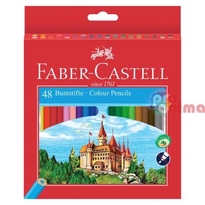 Цветни моливи Faber-Castell Замък 48 цвята