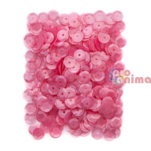 Пайети 9 mm 10 g розови матови