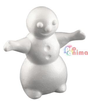снежен човек от стиропор 170 мм
