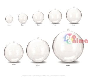 прозрачни топки различни размери