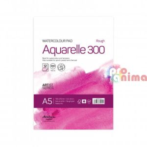 Акварелен скицник Aquarelle Rough A5 12 л 300 g/m2 35% памук