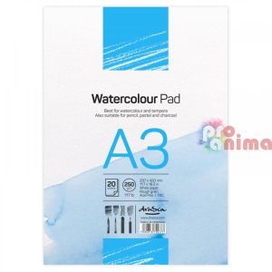 Скицник Drasca Watercolour Pad за акварелни бои и темпера А3 20 л 250 g/m2 лепен