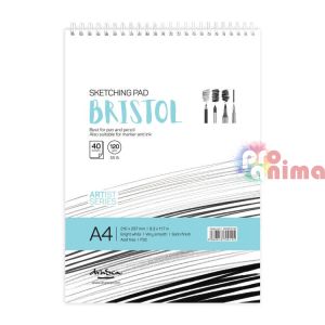 Скицник за моливи, тънкописци, маркери и туш Brisol A4 40 л 120 g/m2 