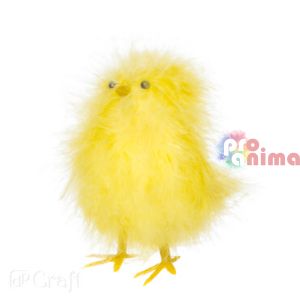 Пиленце за декорация 9 cm жълто