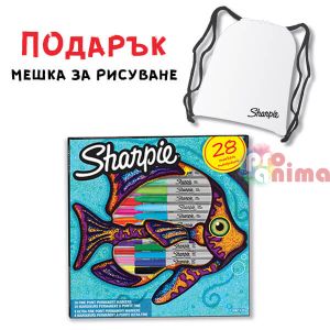 Комплект перманентни маркери Sharpie Big Pack Fish 28 бр.