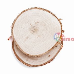 Дървени шайби кръг 6-8 cm 2 бр.