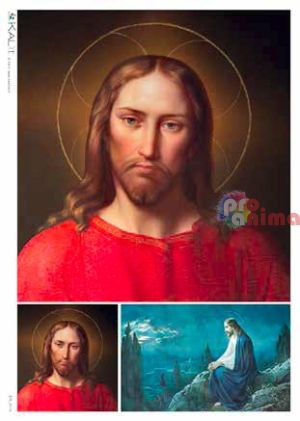 Декупажна хартия оризова KALit A4 Духовни 115