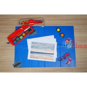 Предпазна подложка за рисуване синя