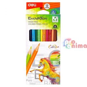 Цветни моливи Deli Enovation 12 цвята