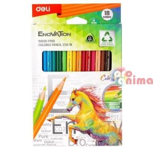 Цветни моливи Deli Enovation 18 цвята