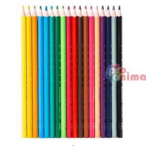 цветни моливи 18 цвята deli