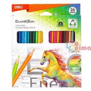 Цветни моливи Deli Enovation 24 цвята