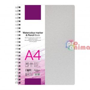 Скицник Watercolour Marker Pencil Book A4 40 л. 220 g