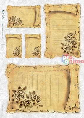 Декупажна хартия оризова KALit A4 Покани