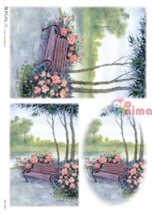 Декупажна хартия оризова KALit A4 Пейзажи 86