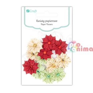 Коледни цветчета за картички