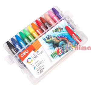 12 цвята маслени пастели за деца