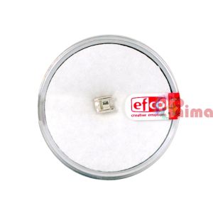 Сребърен обков с кръгла основа Efco 4 mm 1 брой