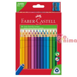 Цветни моливи Faber-Castell Junior 30 цвята + острилка