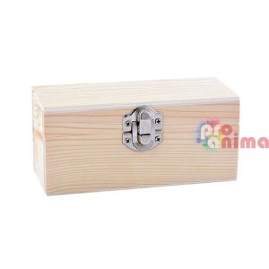 Дървена кутия с капак 13 x 5 x 6 cm Сандъче