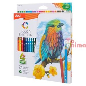 Цветни моливи Deli Color Emotion триъгълни 24 цвята