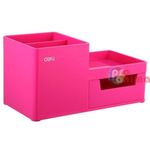 Органайзер за бюро с 3 отделения, розов