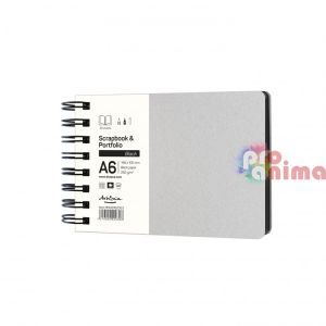 Албум Scrapbook & Portfolio Kraft A6 30 л Черен картон