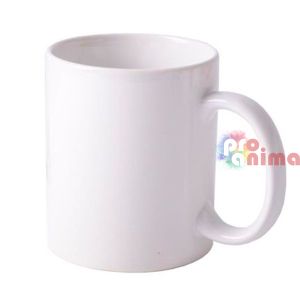Бяла керамична чаша за печат или декорация BESTSUB 330 ml Клас АА 