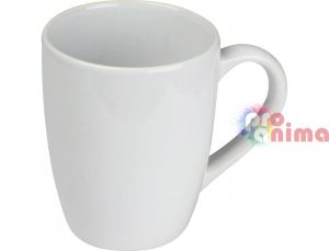 Бяла керамична чаша за печат или декорация 300 ml