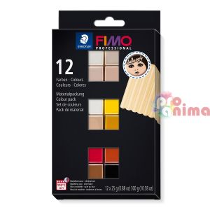 Комплект с полимерна глина FIMO Professional Doll Art 12 x 25 g